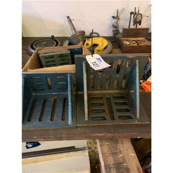 GROUP OF 5 ANGLE PLATES