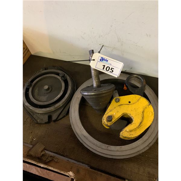 BELL CENTER, PLATE LIFTER AND SWIVEL BASE