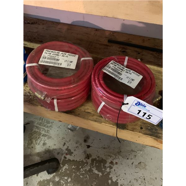 GROUP OF 4 - 25FT AIR LINE HOSES
