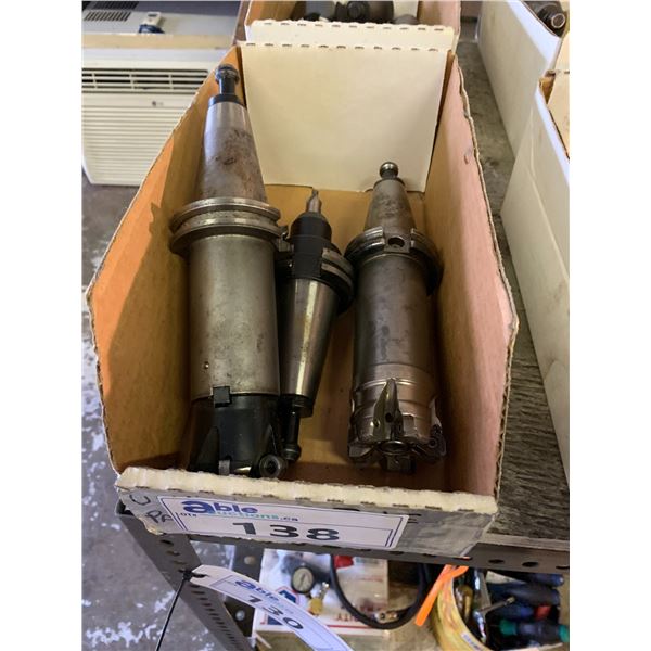 GROUP OF 3 CAT 40 TOOL HOLDERS - 1 7/16" /2 FACE MILL HOLDERS