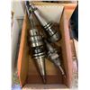 Image 2 : GROUP OF 3 CAT 40 TOOL HOLDERS - 1 COLLET HOLDER/1 DRILL CHUCK HOLDER/1 EDGE FINDER HOLDER