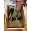 Image 2 : GROUP OF 3 CAT 40 TOOL HOLDERS - 3/16" HOLDER/3/8" HOLDER/1 FACE MILL HOLDER