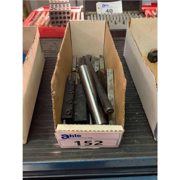ASSORTED CARBIDE TOOLING AND 2 CARBIDE PARTING TOOL