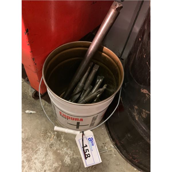 LIVE CENTER ASSORTED MT LARGE DRILL BITS AND LONG BORING BAR