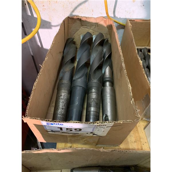 GROUP OF 4 LARGE DRILL BITS
