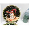 Image 2 : SET OF 12 SNOWMAN PLATES (BREAD AND DINNER)