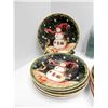Image 4 : SET OF 12 SNOWMAN PLATES (BREAD AND DINNER)