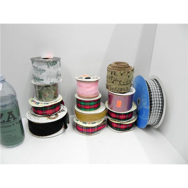 LOT OF HOLIDAY RIBBON