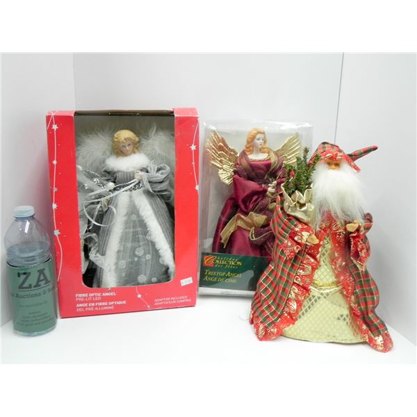 LOT OF 3 CHRISTMAS TREE TOPPERS