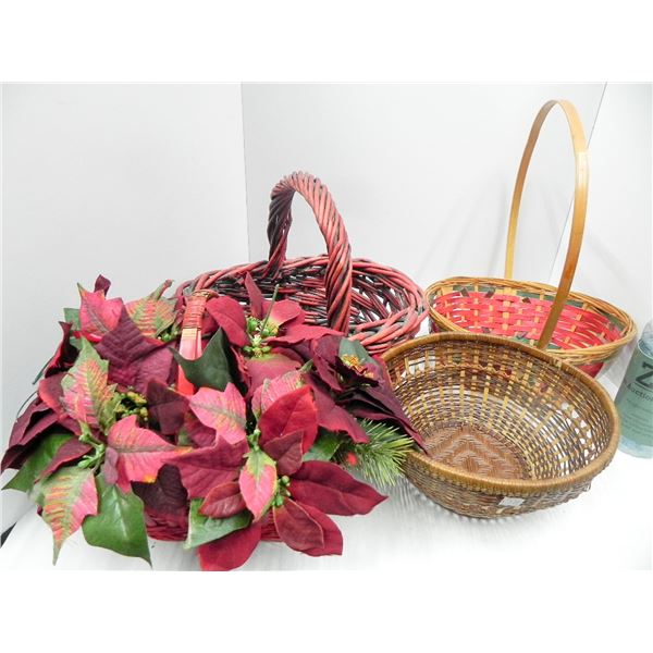 NICE LOT OF CHRISTMAS BASKETS