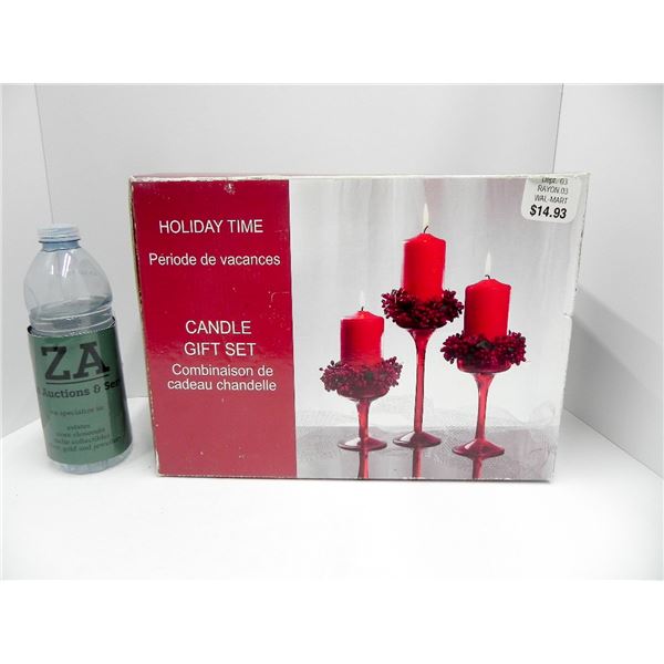 BOXED SET HOLIDAY TIME CANDLE GIFT SET