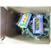 Image 1 : LOT OF 3 OUTDOOR LIGHT STRANDS WITH REPLACEMENT BULBS