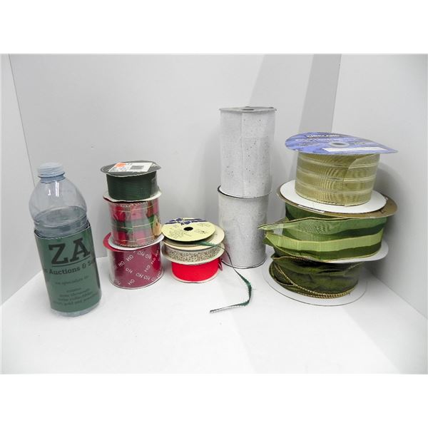 FANTASTIC LOT OF WIRED HOLIDAY RIBBON