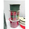 Image 2 : FANTASTIC LOT OF WIRED HOLIDAY RIBBON