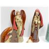 Image 3 : GLAZED POTTERY NATIVITY STATUES