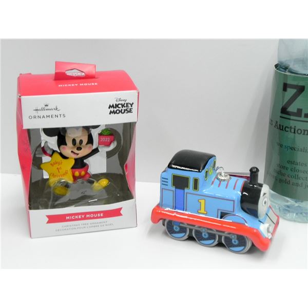 NEW MICKEY MOUSE AND THOMAS THE TANK ORNAMENTS