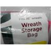 Image 3 : NEW IN PACKAGE FABRIC WREATH STORAGE BAG