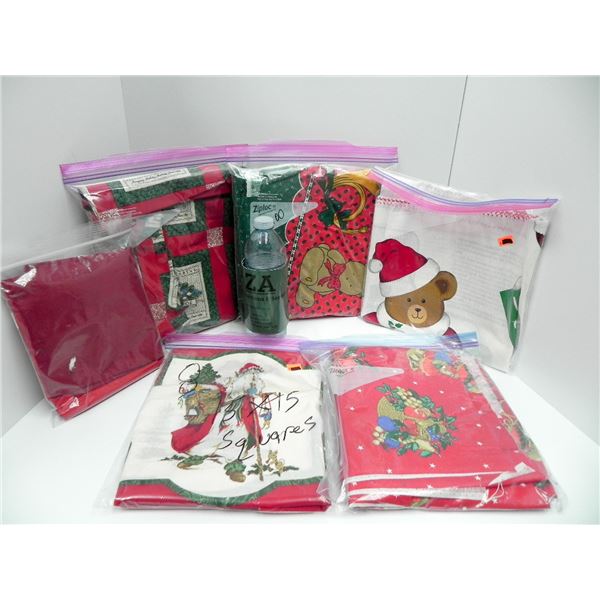GREAT LOT OF CHRISTMAS TEXTILE DECOR