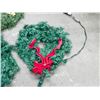 Image 4 : LOT 3 WREATHS, ALL 15 INCH. 2 LIGHT UP