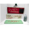 Image 1 : 3 HANGING WALL DECOR (CHALKBOARD ON ONE)