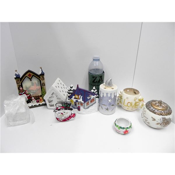 GREAT LOT OF CANDLE HOLDERS AND CANDLE