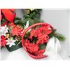 Image 2 : WICKER AND FAUX CHRISTMAS FLORAL DECOR