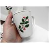 Image 3 : 4 PIECE SETTING CHRISTMAS HOLLY STONEWARE DINNERWARE SET