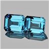 Image 1 : Natural Sky Blue Topaz Pair Flawless-VVS1}