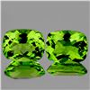 Image 1 : Natural Cushion Green Peridot Pair 10.56 Ct {VVS}