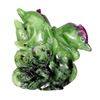 Image 2 : Natural Handcarved Ruby Zoisite 316 Carats Dolhphins