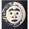 Image 1 : West Coast Native Moon Mask with Wolf Spirit