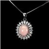 Image 2 : Natural Ethiopian Pink Opal  Necklace