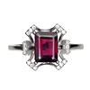 Image 1 : Natural Unheated  Pink Rhodolite Ring