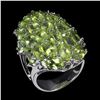 Image 2 : Natural Unheated Green Peridot Ring