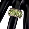 Image 2 : Natural Peridot & Sapphire Ring