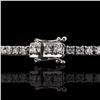 Image 3 : 5.62 ctw Diamond 14K White Gold Tennis Bracelet