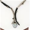 Image 5 : Sarah Graham Manzanita Cobalt Chrome 18k Gold Diamond & Tahitian Pearl Necklace