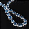 Image 3 : 42.30 ctw Aquamarine and 8.01 ctw Diamond 14K White Gold Necklace
