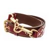 Image 5 : Louis Vuitton Brown Red Leather Aviator Strap