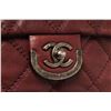 Image 5 : Chanel Burgundy Lambskin Chain Flap Shoulder Bag