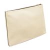 Image 3 : Gucci Beige Leather Logo Print Clutch