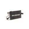 Image 2 : Balenciaga Black Calfskin Leather Logo Strap Cardholder
