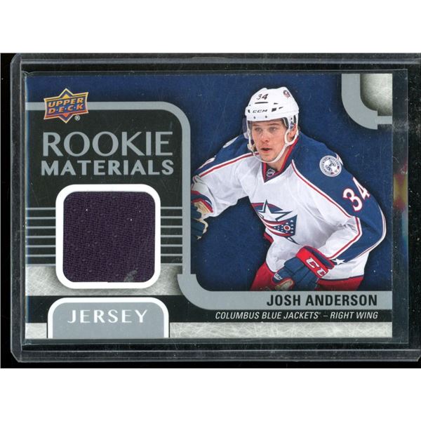 2015-16 Upper Deck Rookie Materials #RMJA Josh Anderson