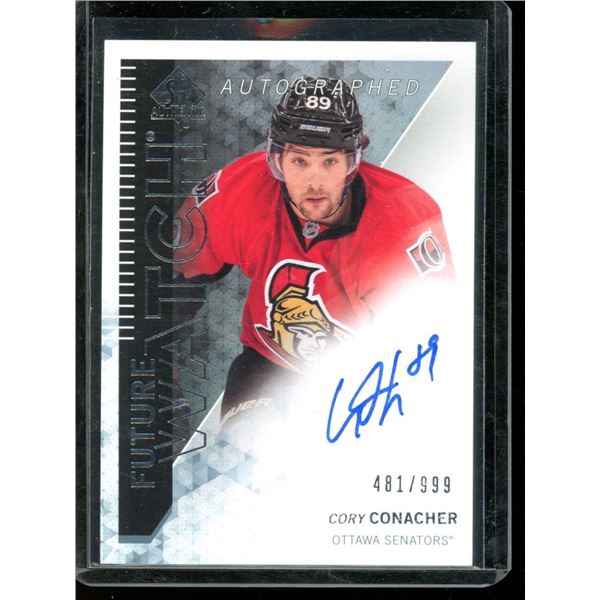 2013-14 SP Authentic #273 Cory Conacher AU RC 481/999