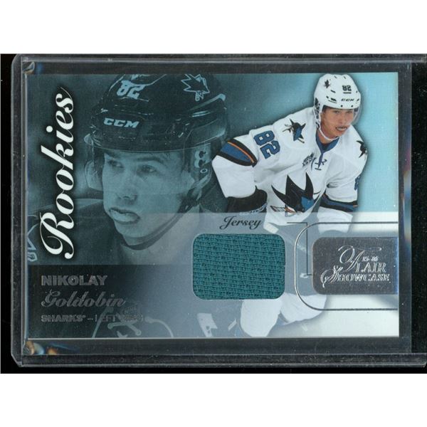 2015-16 Fleer Showcase Flair Materials #58 Nikolay Goldobin