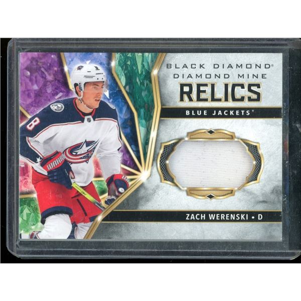 2020-21 Black Diamond Diamond Mine Relics #DMRZW Zach Werenski