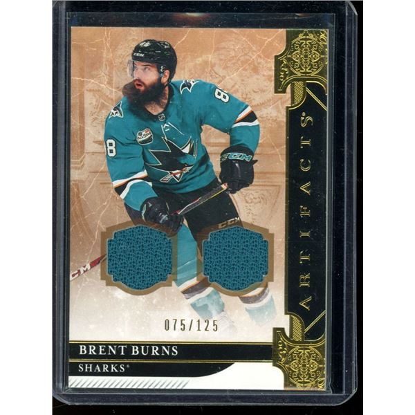 2019-20 Artifacts Materials Gold #127 Brent Burns 75/125