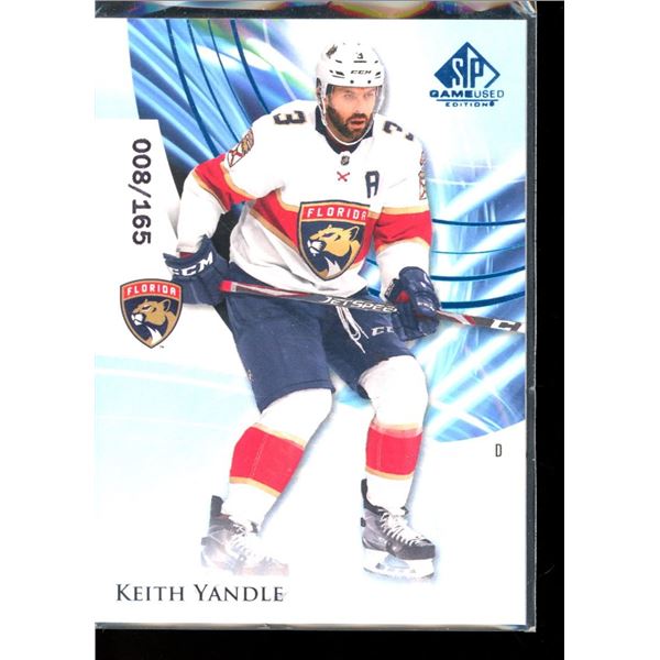2020-21 SP Game Used Blue Burst #84 Keith Yandle 8/165