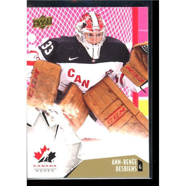 2015-16 Upper Deck Team Canada Juniors Gold #64 Ann-Renee Desbiens