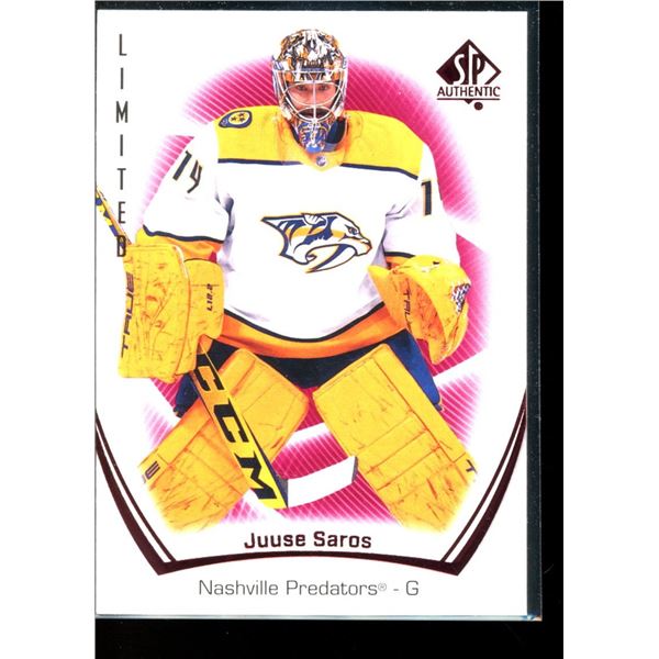 2021-22 SP Authentic Limited Red #48 Juuse Saros